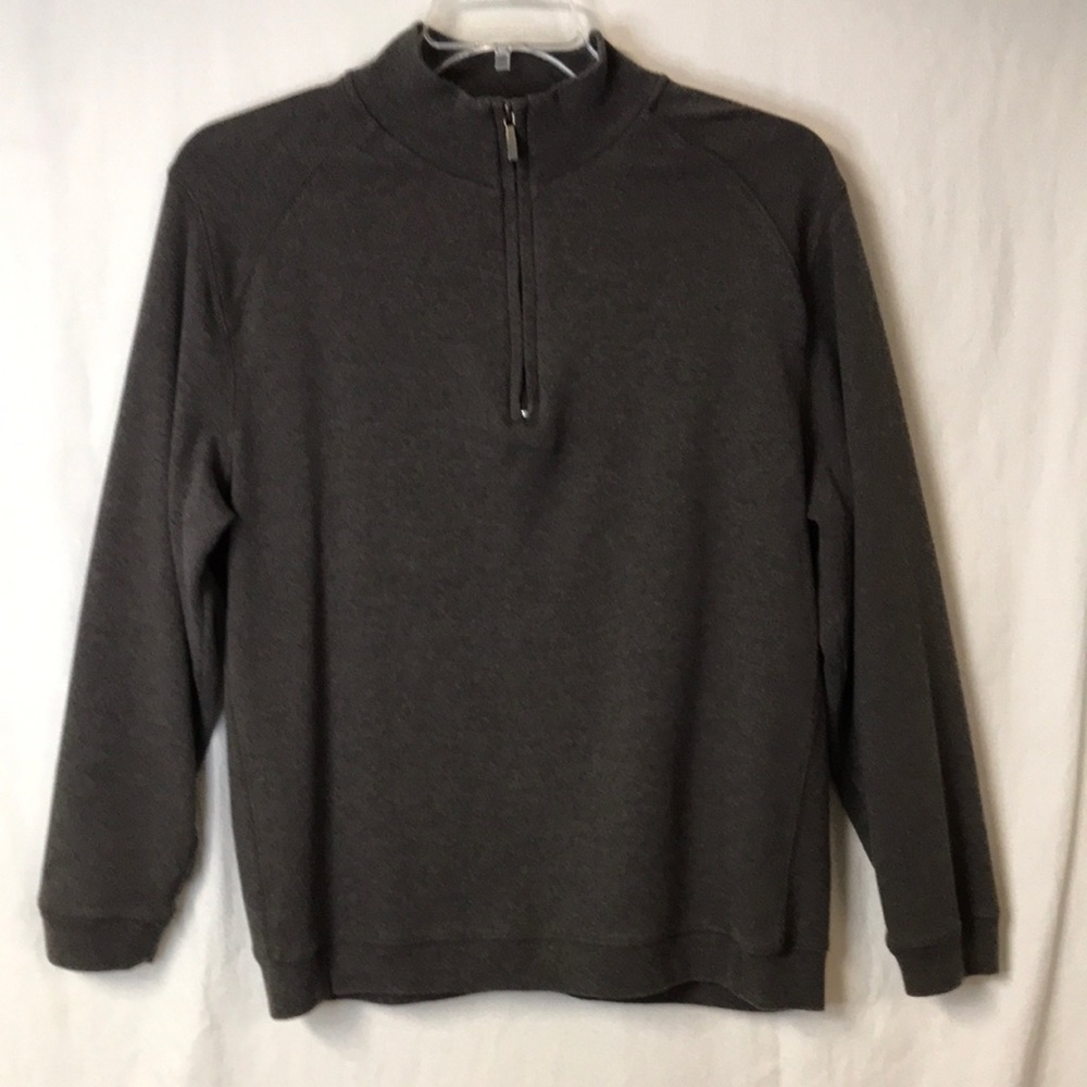 KIRKLAND Men’s Pullover Jacket Brown/Taupe Size L 100% Cotton